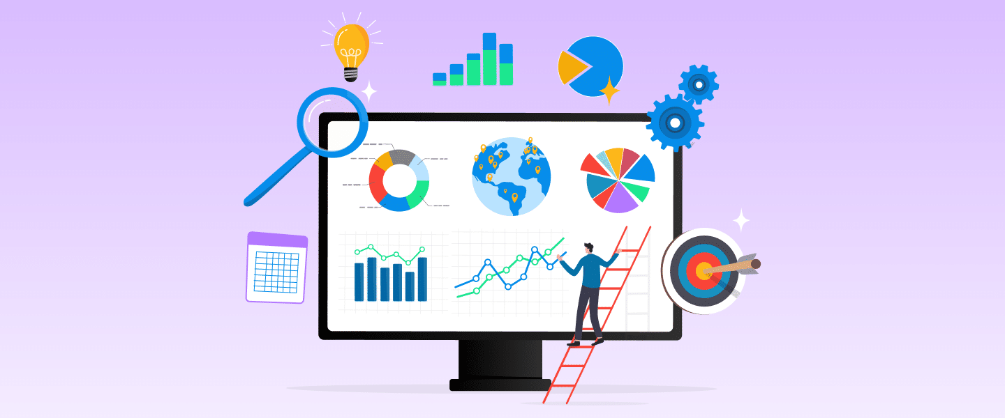 Hero banner with modern abstract background